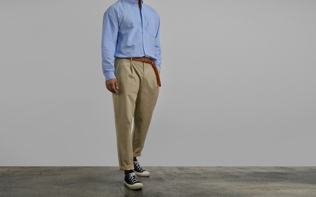 Classy Stretchy  Ankle Banding Chinos-Pants 332