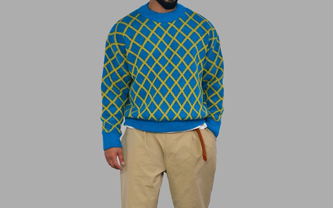 Diamond Wool Sweater-Knit 511