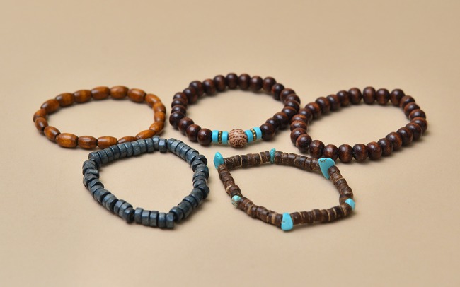 5pcs Bohemian Beads-Bracelet 562