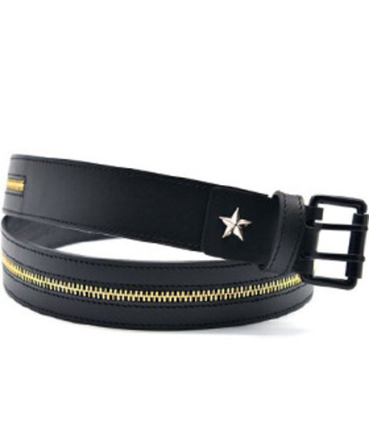 Silver Stars Gold Zipper Belt 142
