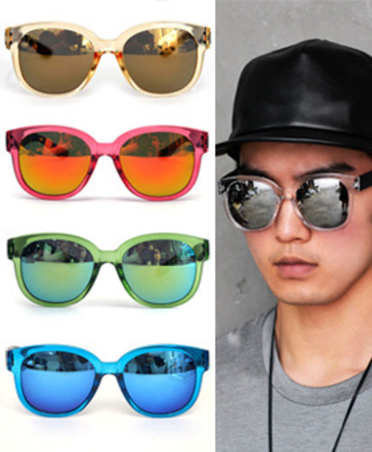 colorful summer mirror sunglasses 80