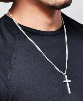 Simple Cross Chain Necklace 327