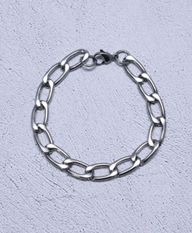 Neat Steel Chain Bracelet 485