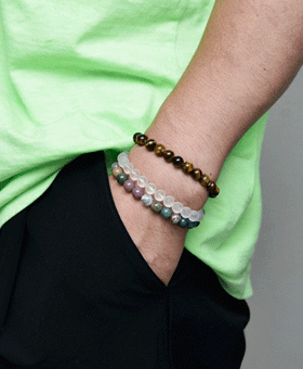 Rainbow Gemstone Beads Bracelet 504