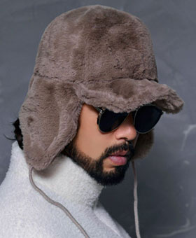 Soft and cozy mink trooper hat 140
