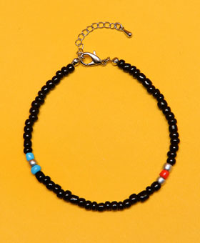 Gemstone Point Beads Bracelet 524
