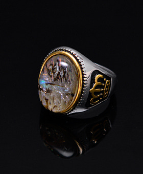 Luxury Onyx Crown Ring 116