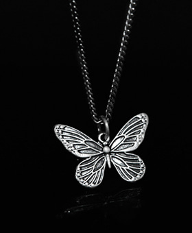 Vintage Butterfly Steel Necklace 450