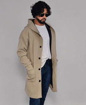 Vera Knit Fleece Hood Jacket-Coat 191