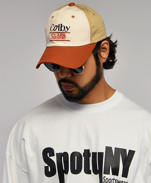 Retro color matching COLBY baseball cap 176