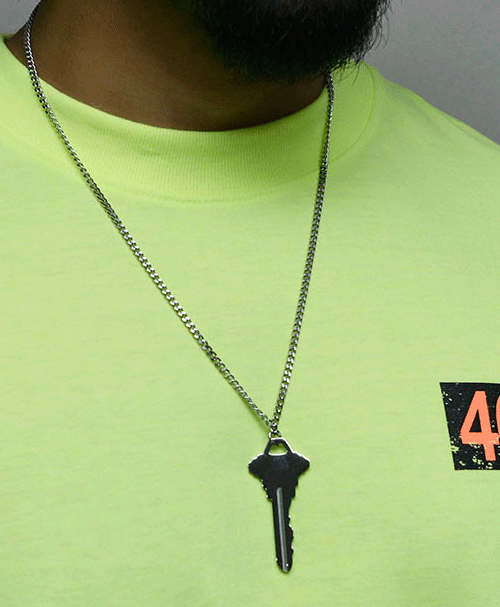 Hip Street Steel Key Necklace 434