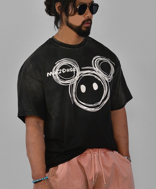 Vintage Mickey Mouse Round-Tee 804