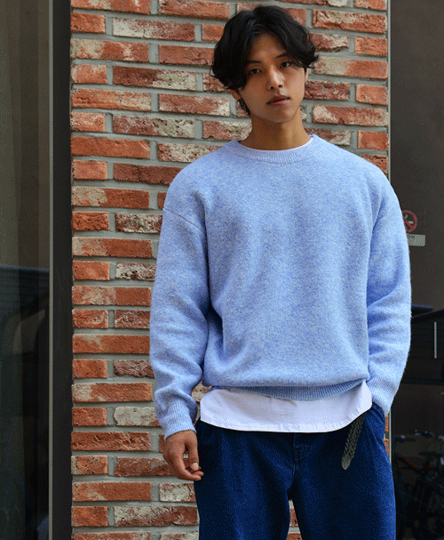 F/W Cozy Wool Laid-back Sweater-Knit 484