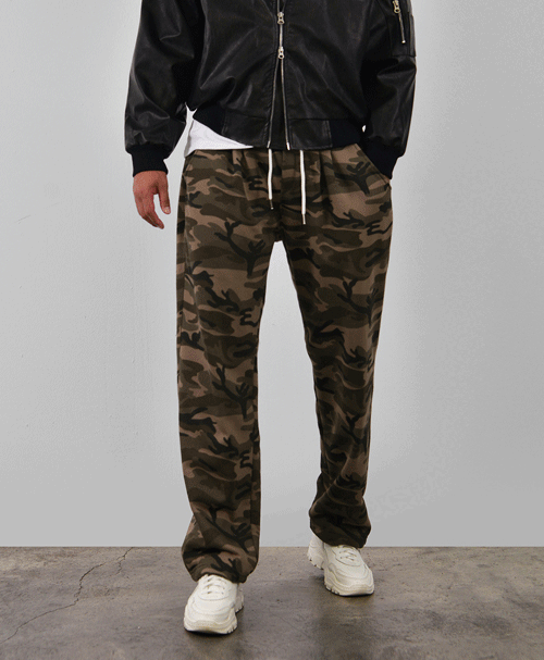 Camouflage String Semi-wide Jogger-Sweatpants 597