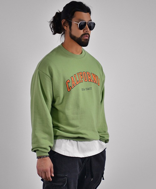 California Cozy Daily Sweatshirt-Tee 884