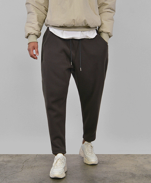 Full Cozy Fleece Semi-baggy Banding-Pants 210