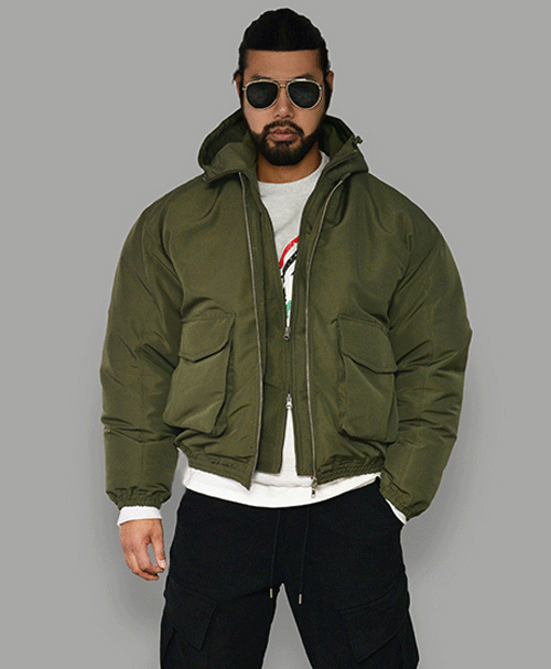Double Layered Duck Down Padding-Parka 74