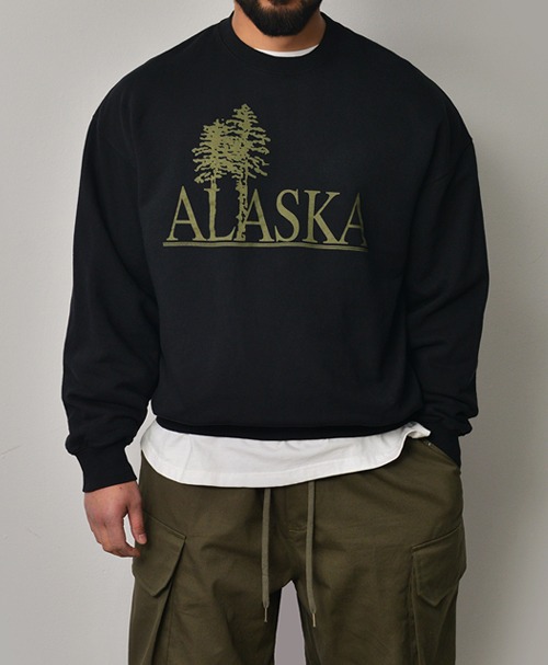 ALASKA Washing Sweatshirt-Tee 948