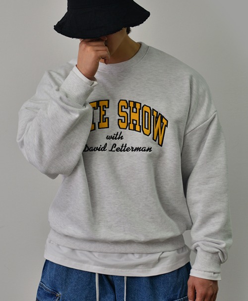 LATE SHOW Embroidered Sweatshirt 982