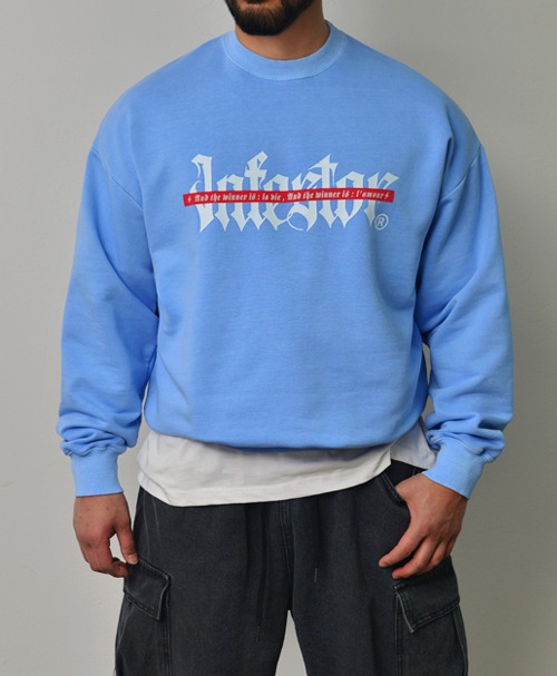 High-end Pigment Sweatshirt-Tee 002