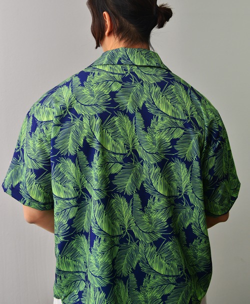 Panorama Tropic Hawaiian Button-down-Shirt 774